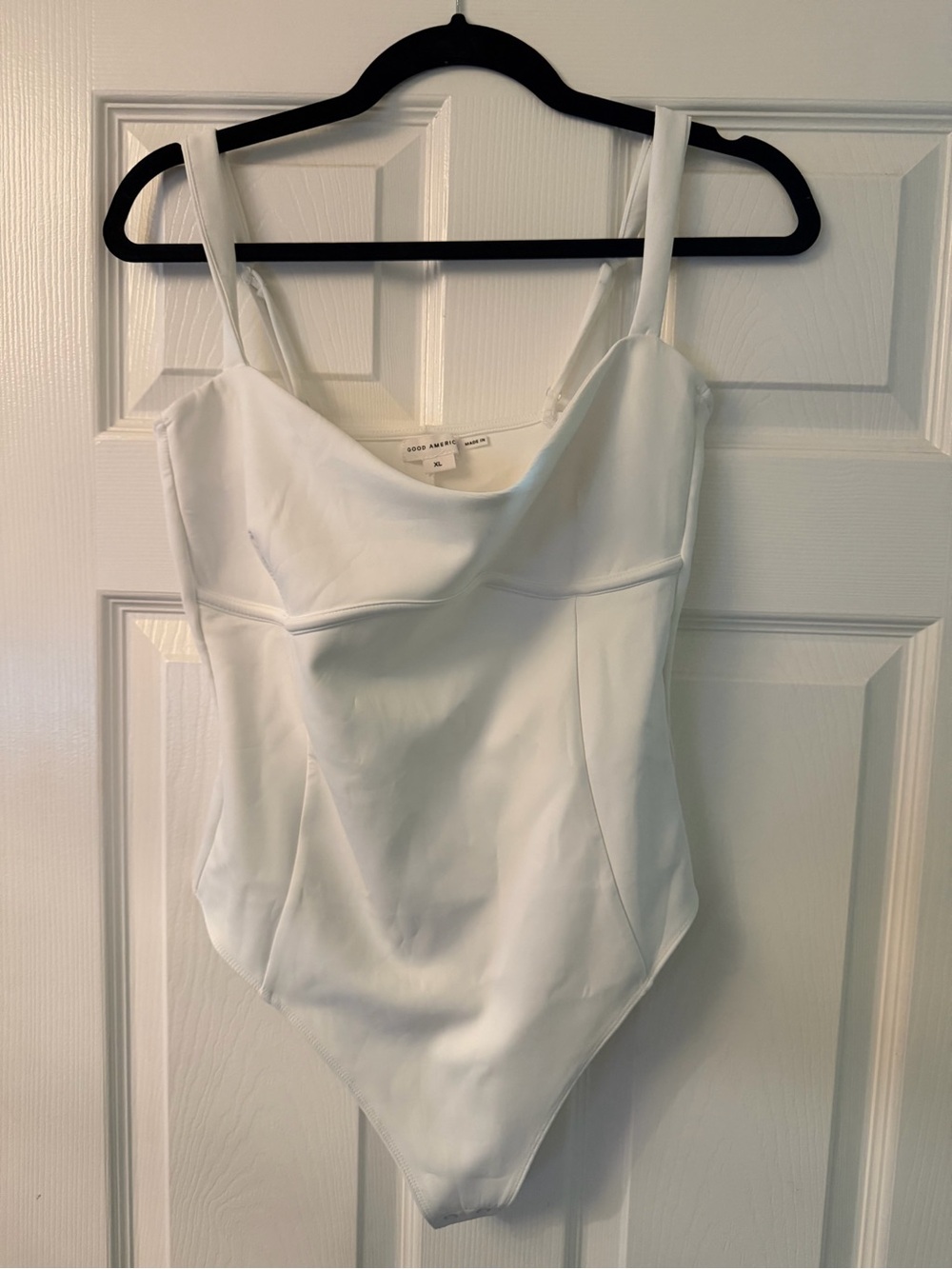Good American White Sculpting Sweetheart Bodysuit XL Corset Style